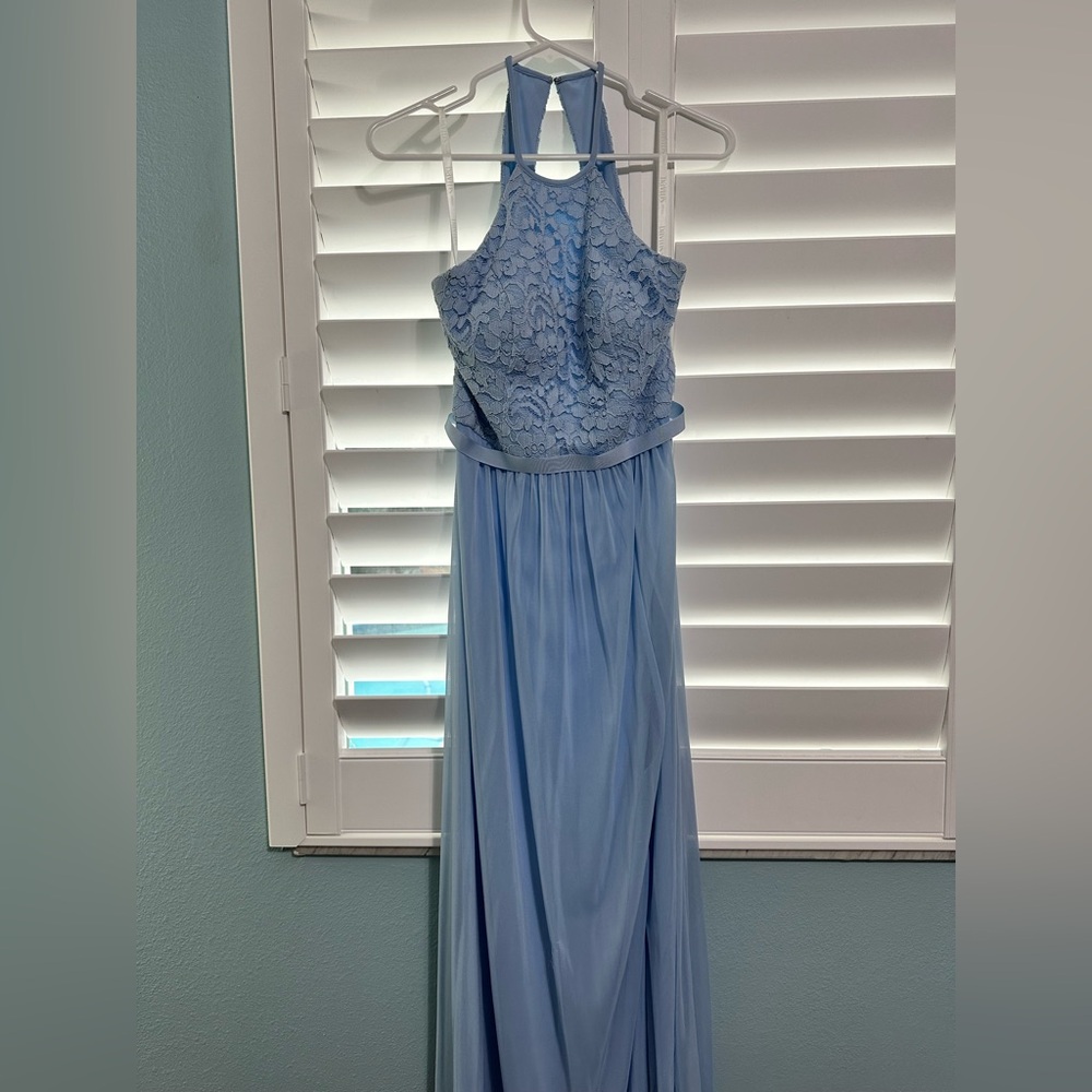Light blue bridesmaid dress